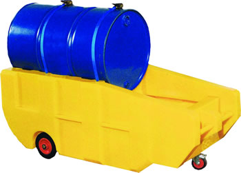 Clear Spill Portable 205 Litre Drum Cart
